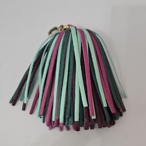 Portland Leather Goods Multicolor Cousin It Tassel Keychain